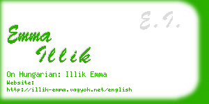 emma illik business card